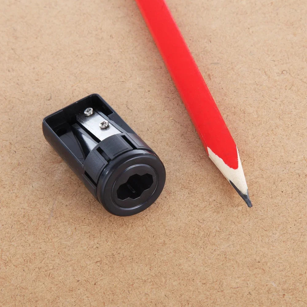 4 Pack Manual Carpenter Pencil Sharpener with Built in Emery Board