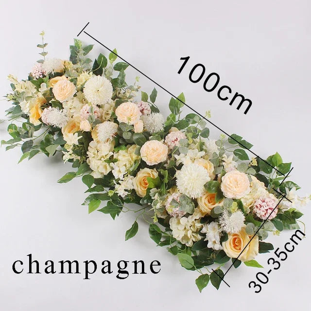 100cm Artificial Flower Row for Wedding Supply