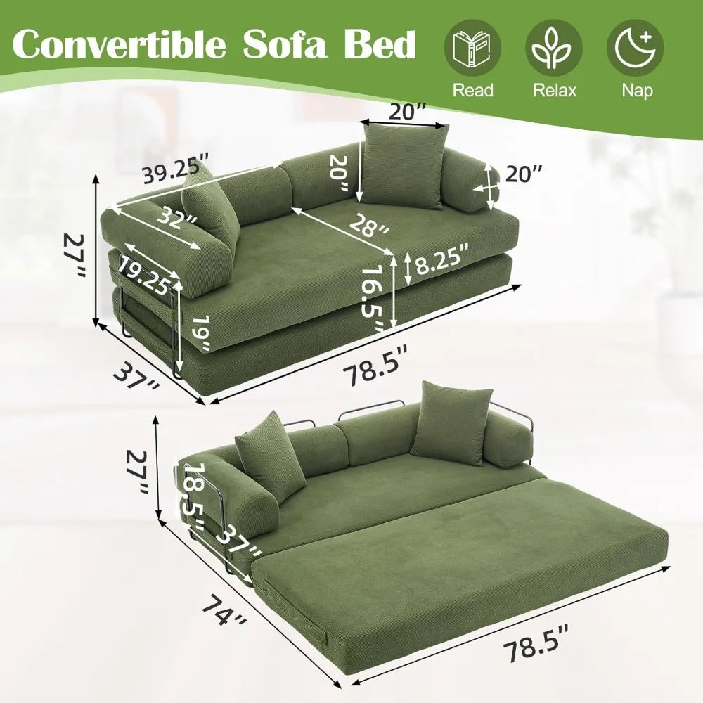 Convertible Folding Sofa Bed