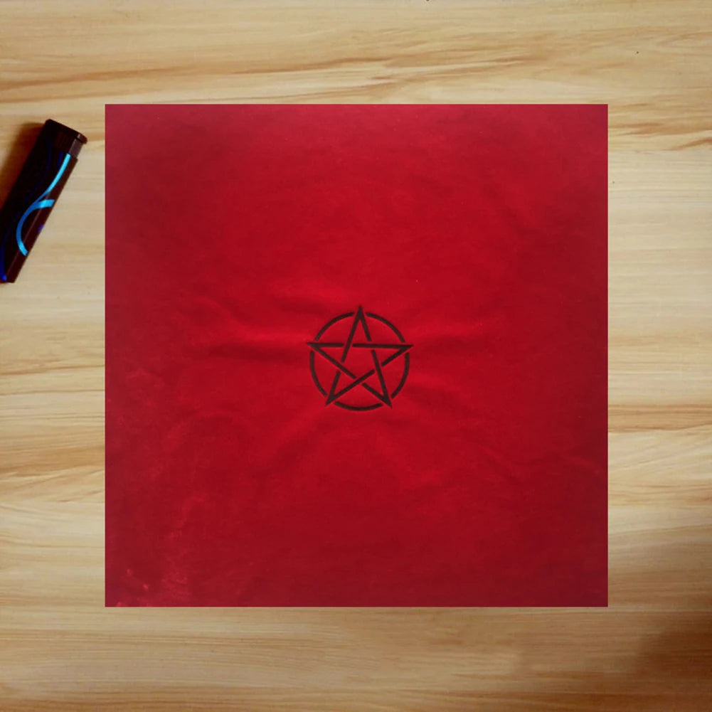 Pentagram Tarot Tablecloth with Bag Divination Table Cloth