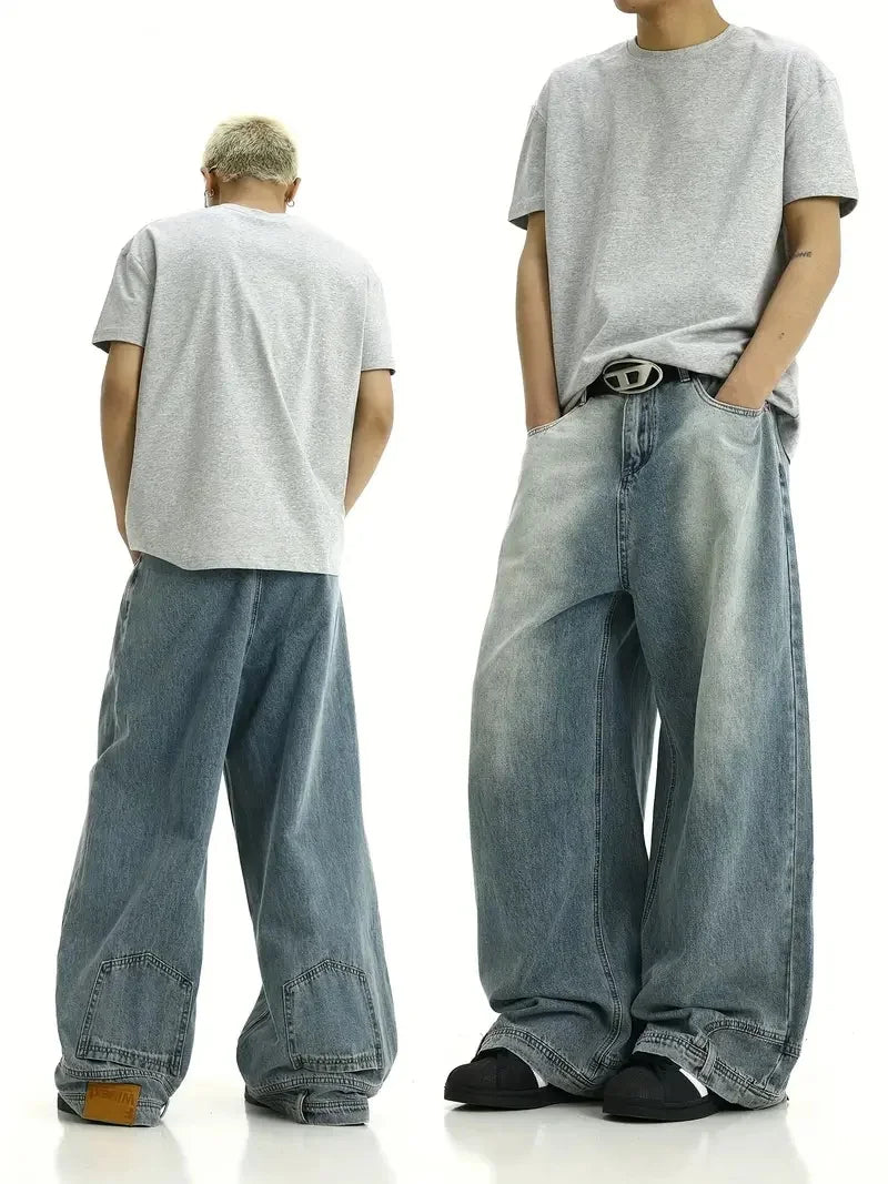 Teenager'S Cool Wide-Leg Pants with a Loose Fit
