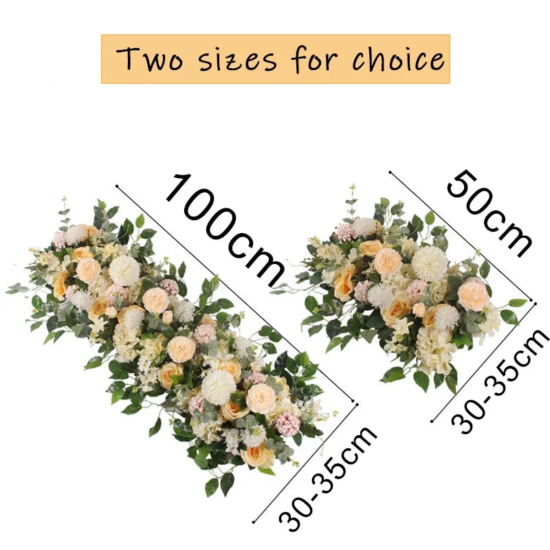 100cm Artificial Flower Row for Wedding Supply