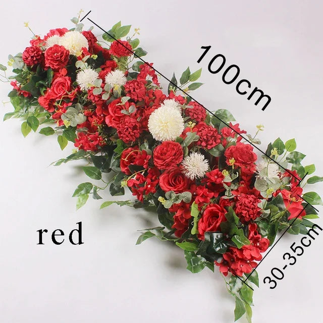 100cm Artificial Flower Row for Wedding Supply