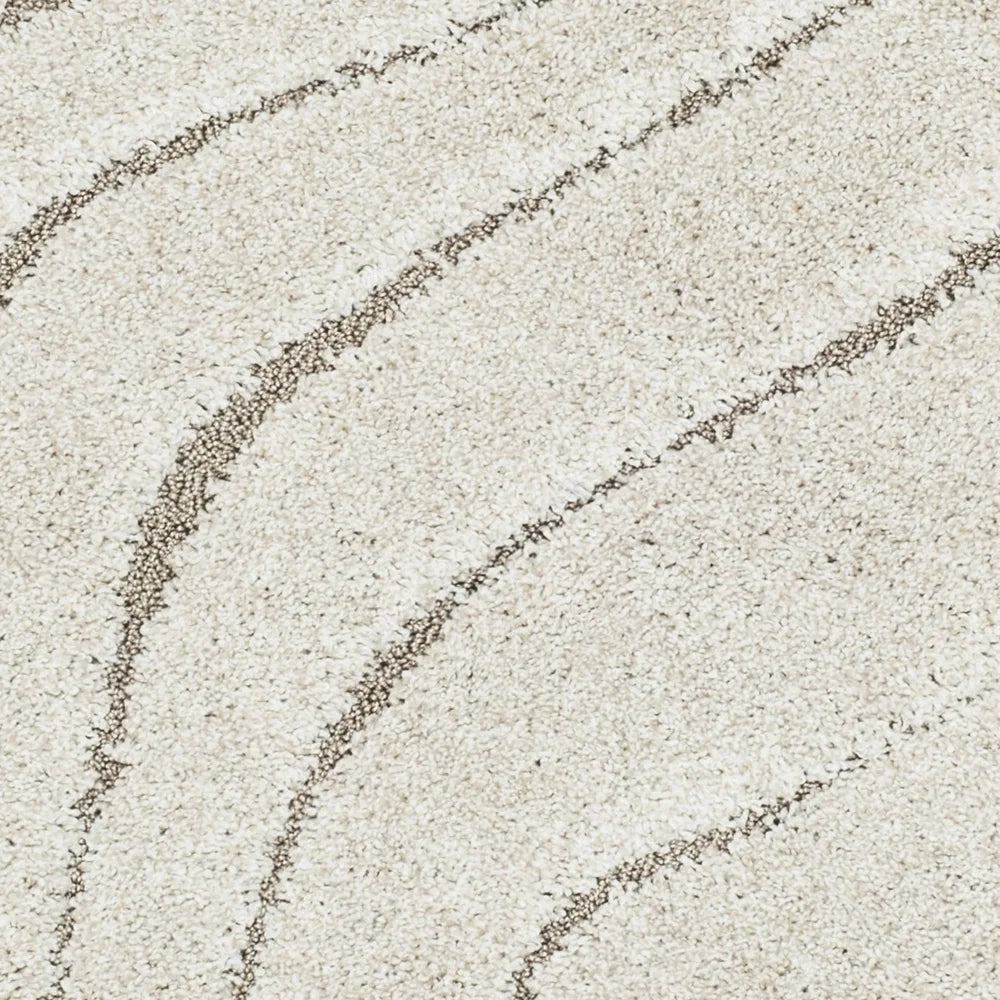 Plush Geometric Shag Runner