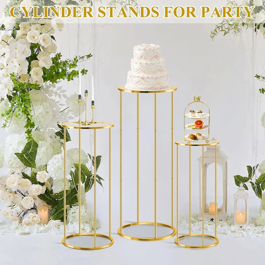 3pcs Cylinder Plant Stand