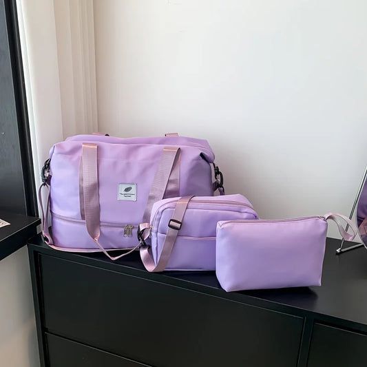 3PCS nylon travel bag set