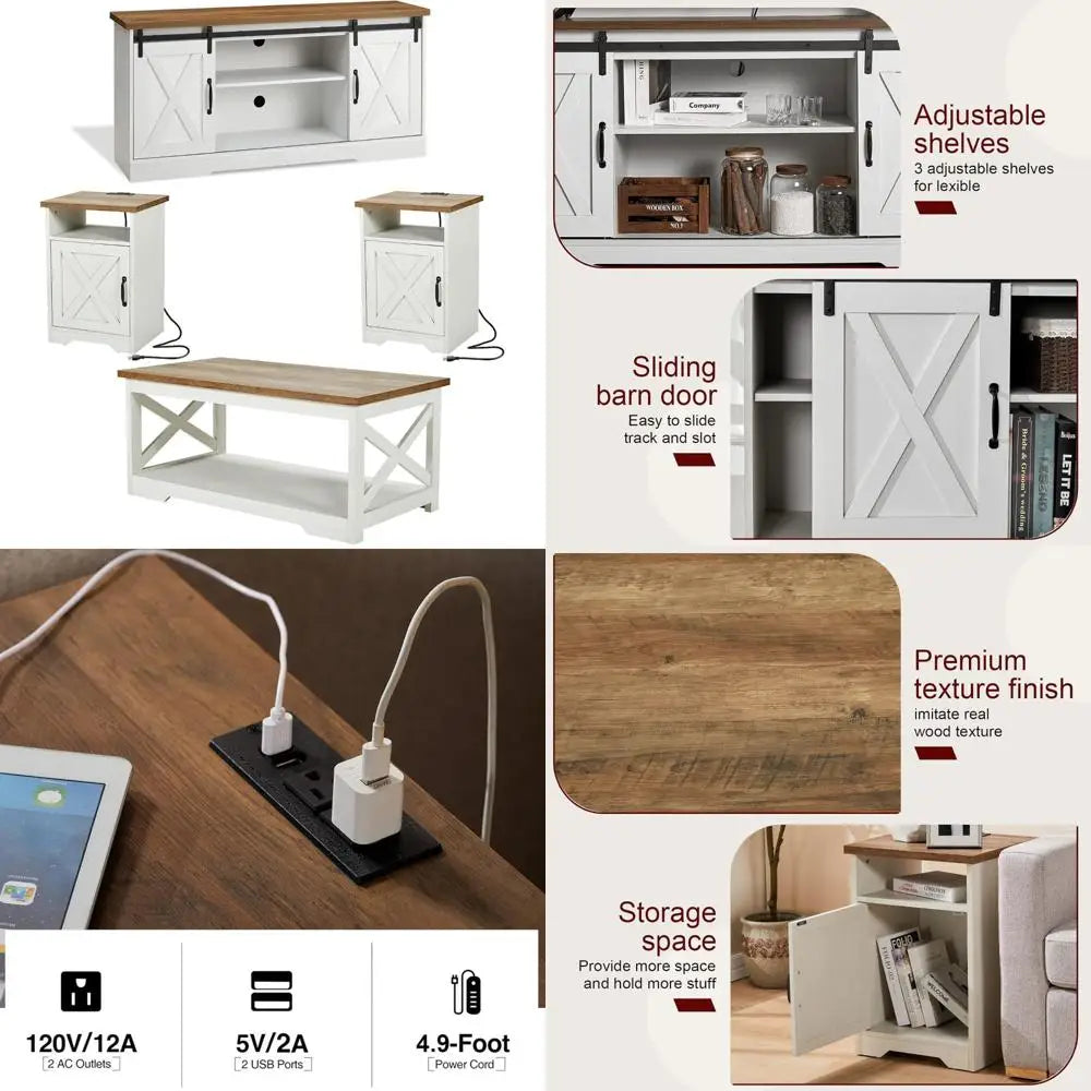 4-Piece Farmhouse Table Set