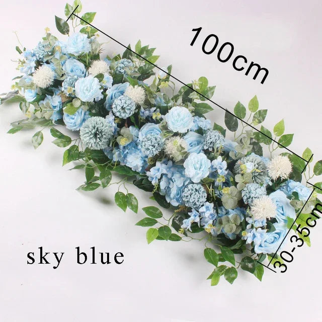 100cm Artificial Flower Row for Wedding Supply