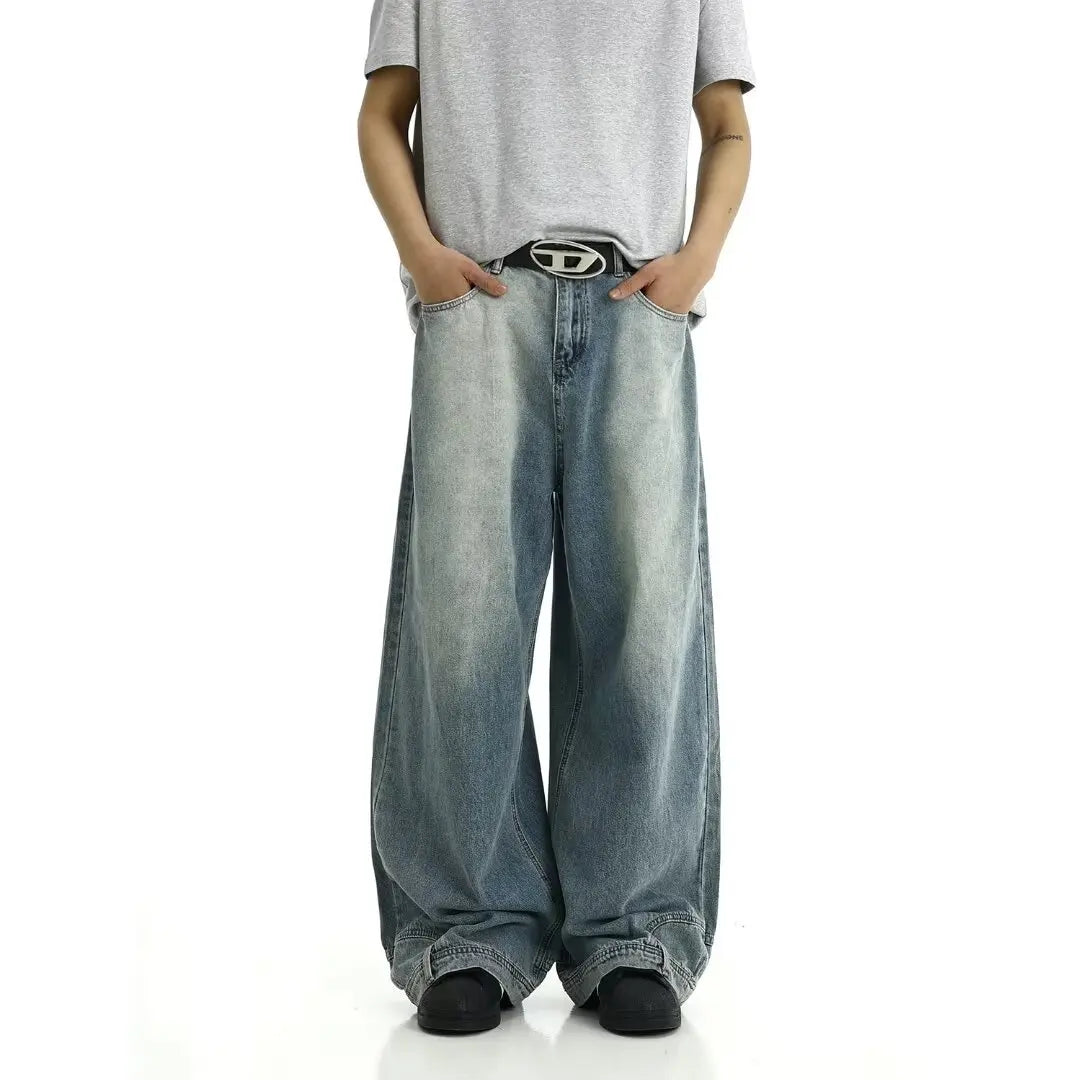 Teenager'S Cool Wide-Leg Pants with a Loose Fit
