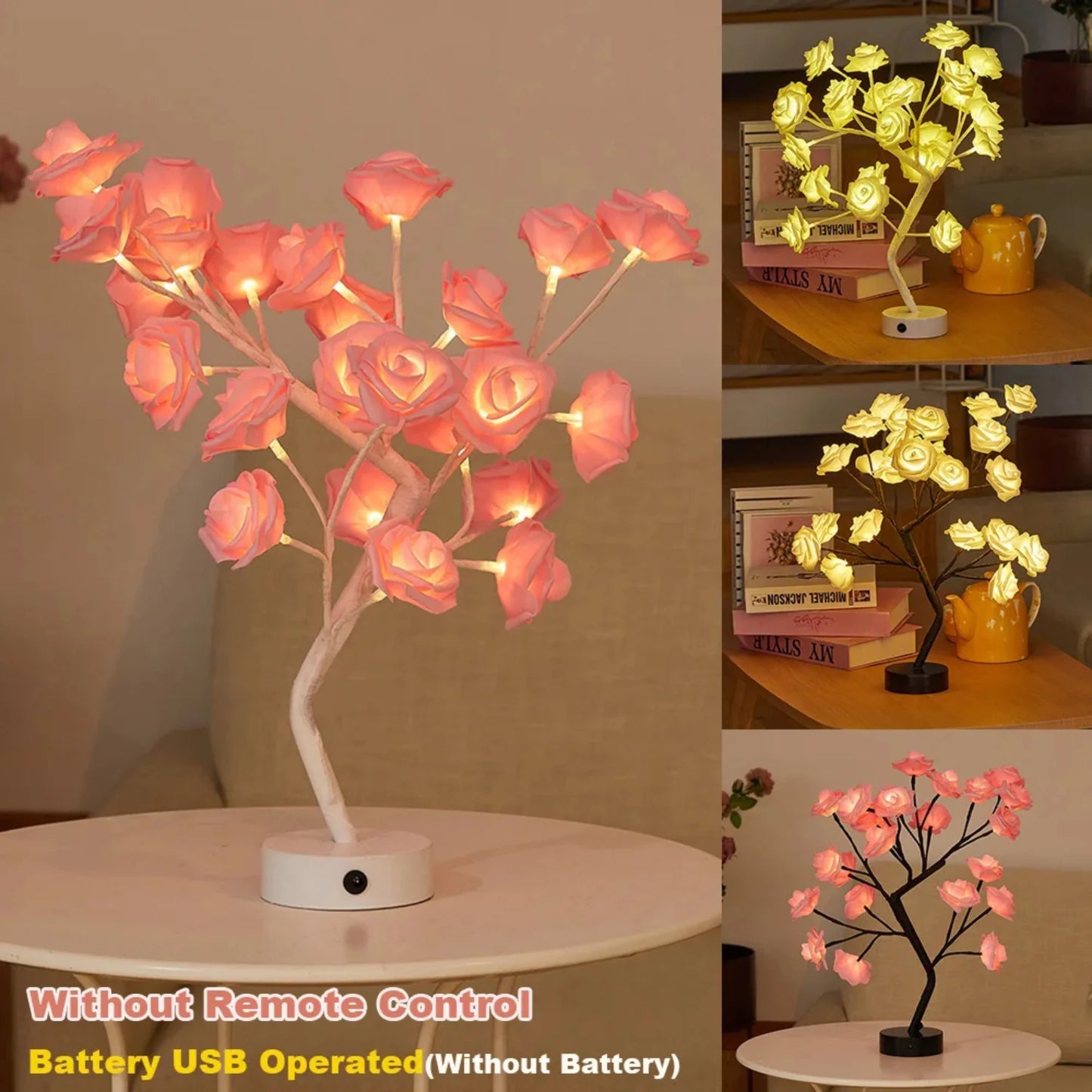 LED Tabletop Bonsai Tree Lights Color Changing
