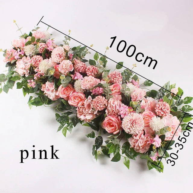 100cm Artificial Flower Row for Wedding Supply