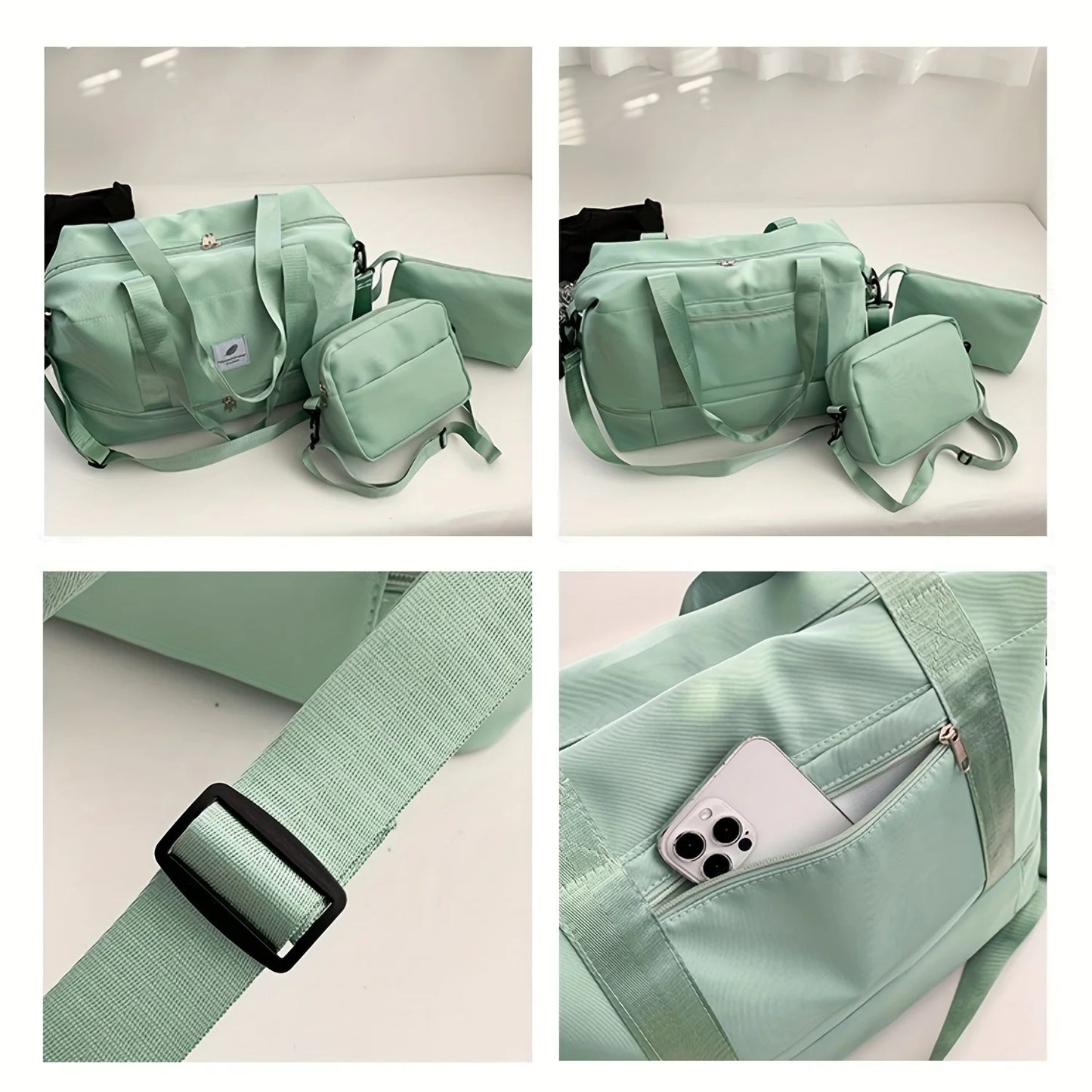 3PCS nylon travel bag set