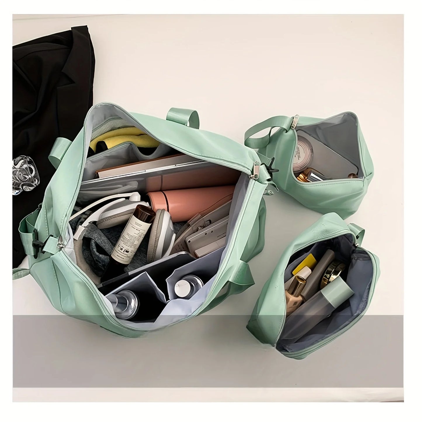 3PCS nylon travel bag set