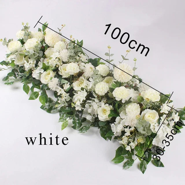 100cm Artificial Flower Row for Wedding Supply
