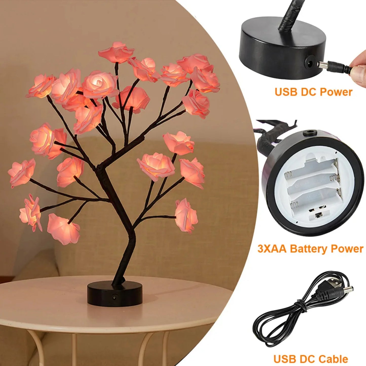 LED Tabletop Bonsai Tree Lights Color Changing