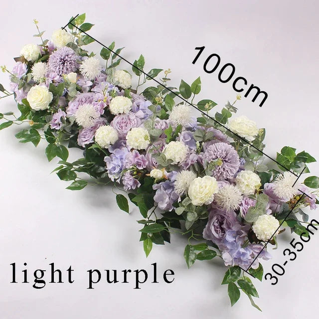 100cm Artificial Flower Row for Wedding Supply