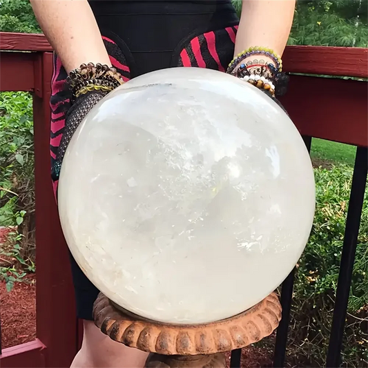 1pc Delicate White Calcite Crystal Ball