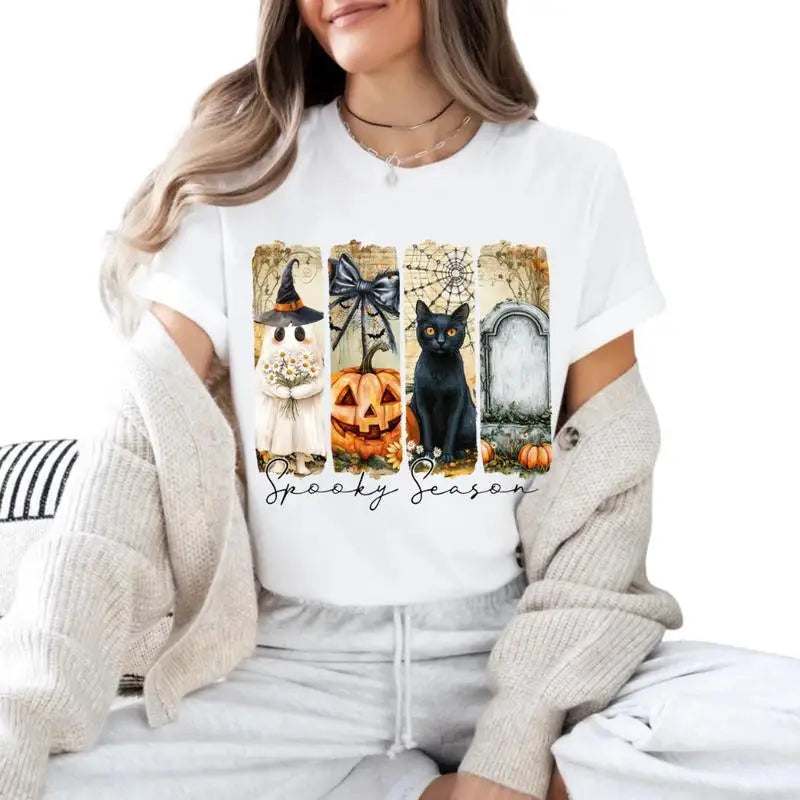 Women's Halloween T-Shirt Spooky