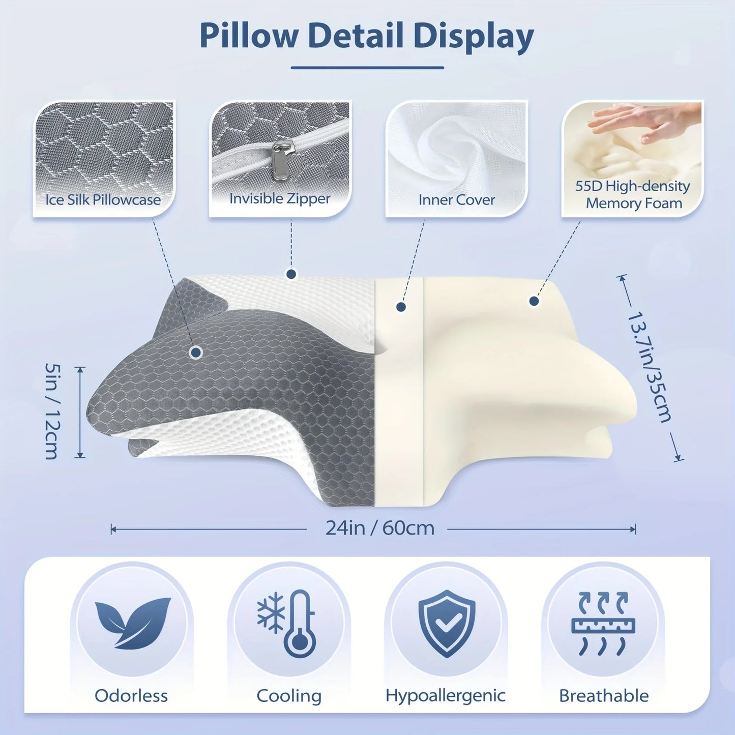 Cervical Memory Foam Pillows