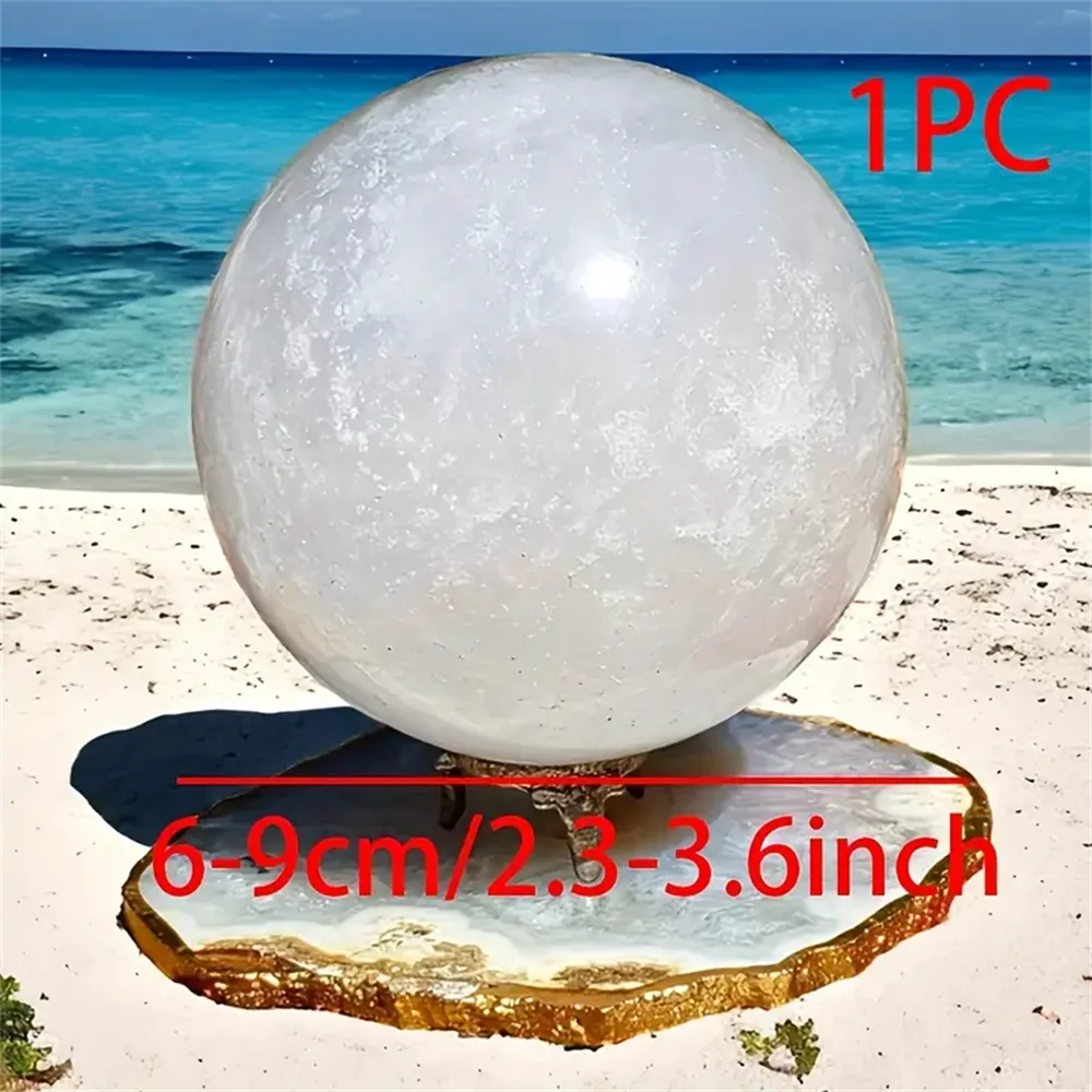 1pc Delicate White Calcite Crystal Ball