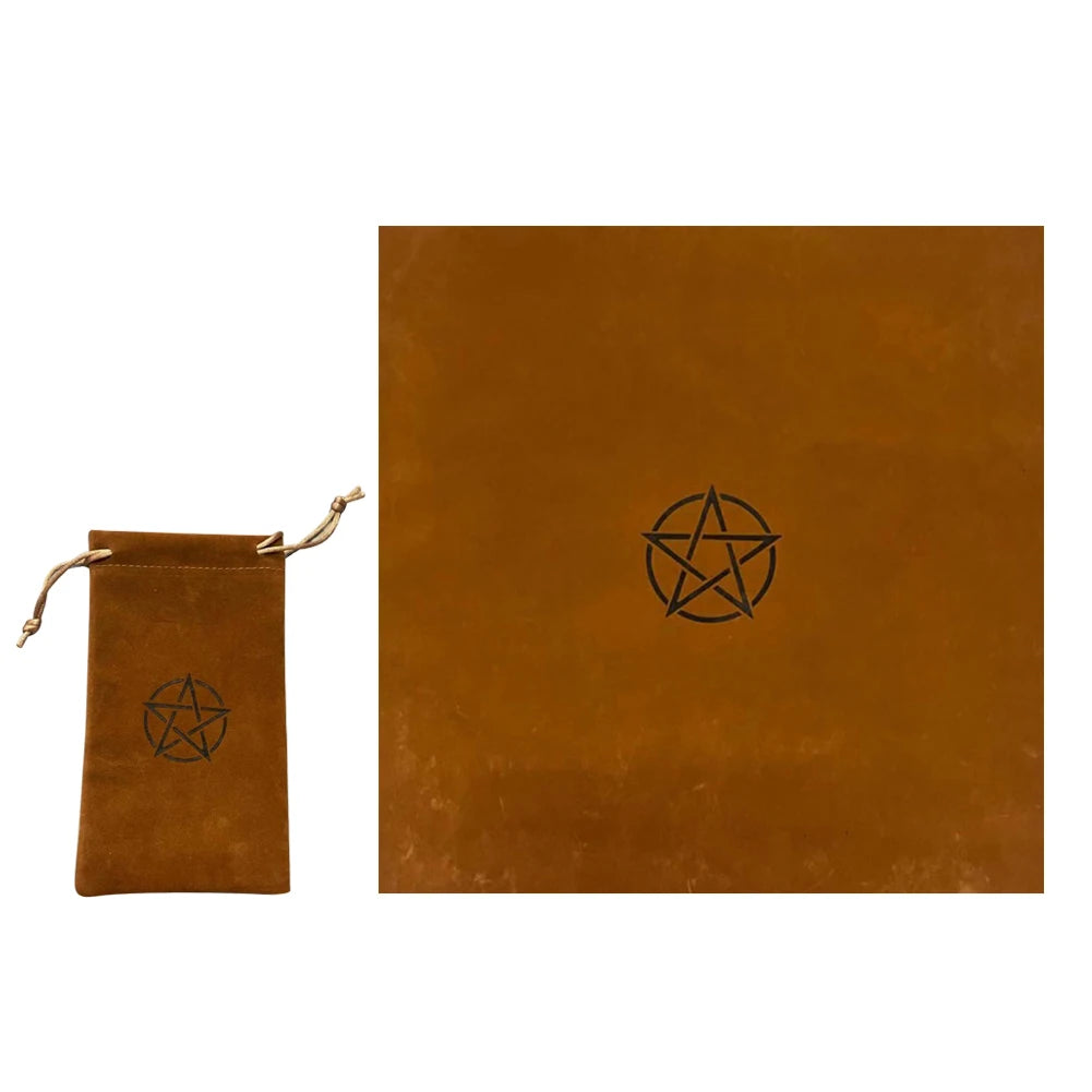 Pentagram Tarot Tablecloth with Bag Divination Table Cloth