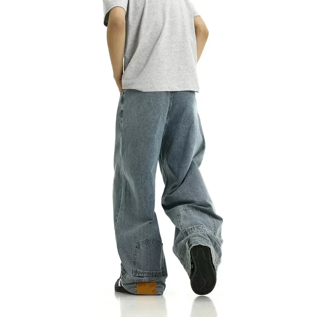 Teenager'S Cool Wide-Leg Pants with a Loose Fit