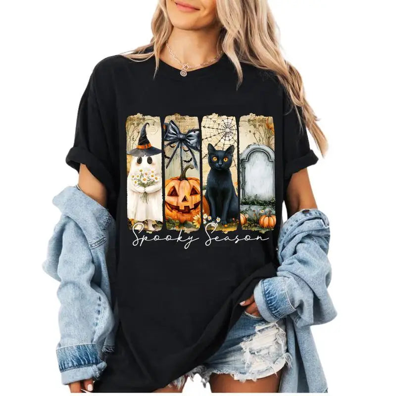 Women's Halloween T-Shirt Spooky